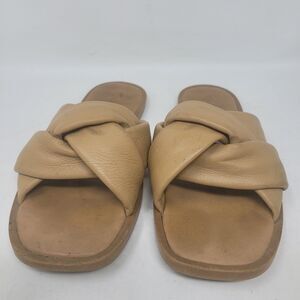 Madewell The Jayna Braided Slide Sandal in Amber Brown Womens 8 Shoes, EU 38.5